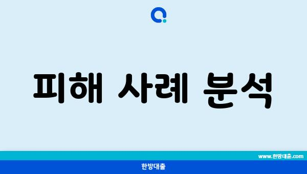 피해 사례 분석