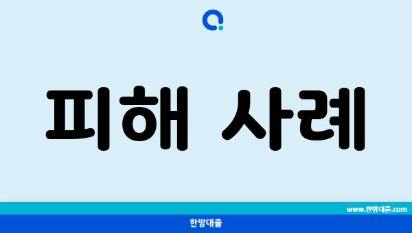 피해 사례