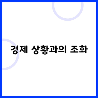 경제 상황과의 조화