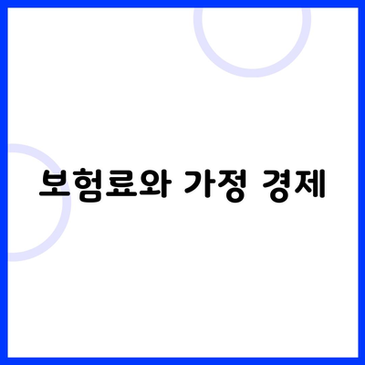 보험료와 가정 경제