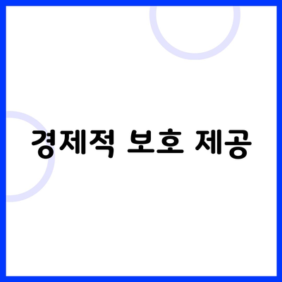 경제적 보호 제공