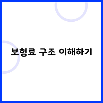 보험료 구조 이해하기