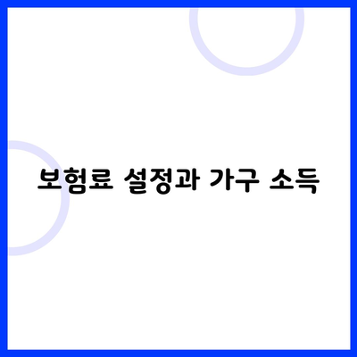 보험료 설정과 가구 소득