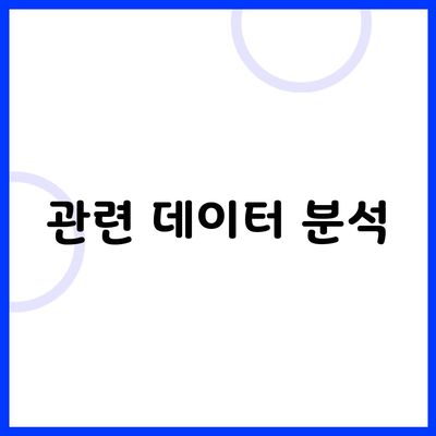 관련 데이터 분석